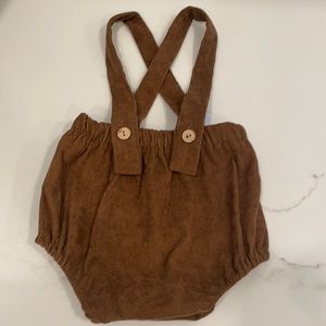 Baby romper, brown corduroy size 18-24 months